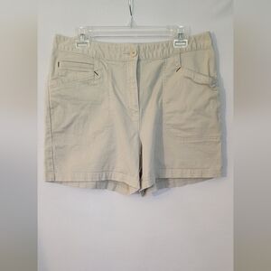 St. John's Bay Tan Shorts Size 14